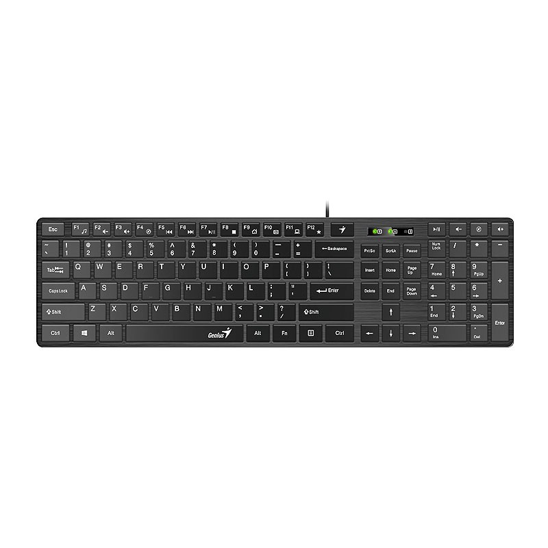 کیبورد باسیم جنیوس SlimStar 126 با حروف فارسی