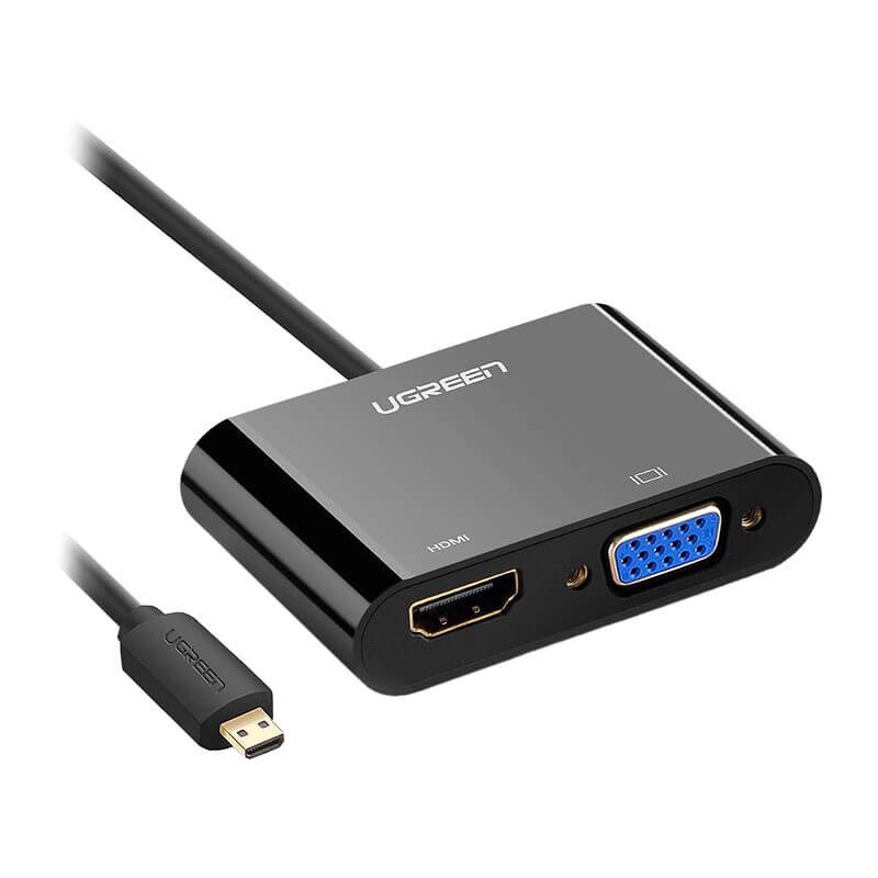 تبدیل Micro HDMI به HDMI و VGA یوگرین 30355 MM115