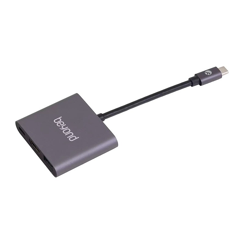 هاب 3 پورت Type C به 3.0 USB با پورت HDMI با قابلیت PD بیاند BA-407