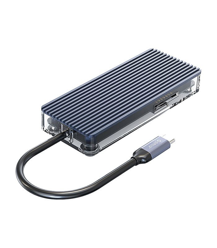 هاب 5 پورت Type C به USB 3.0 با پورت HDMI و درگاه کارت حافظه اوریکو WB-6TS