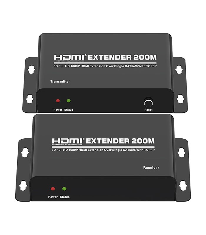 افزایش طول 1.3 HDMI بر روی کابل شبکه تا 200 متر تی سی تی TC-HEX-200RP