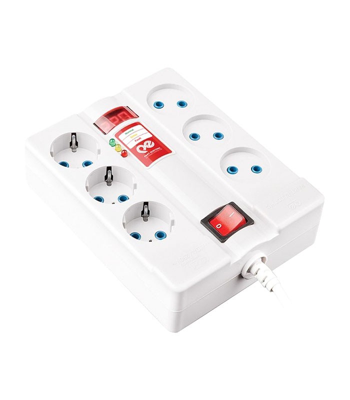 محافظ برق 6 خانه با کابل 5 متر پارت الکتریک PE2160