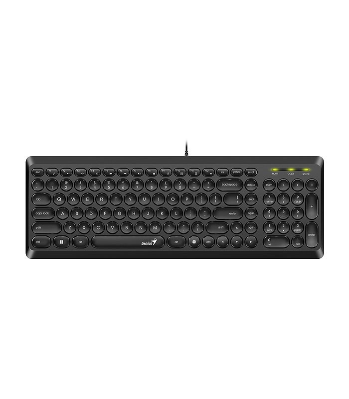 کیبورد باسیم جنیوس SlimStar Q200 با حروف فارسی