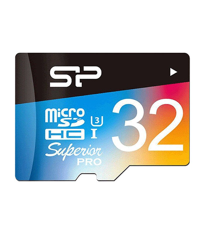 کارت حافظه microSDHC سیلیکون پاور Superior Pro کلاس 10 سرعت 100MBps ظرفیت 32 گیگابایت همراه با آداپتور SD