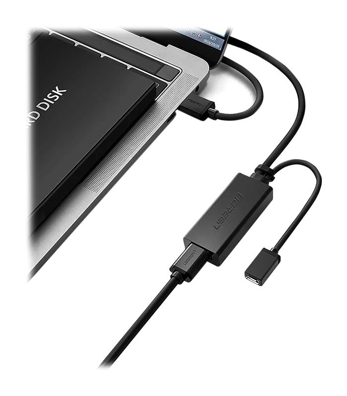 کابل افزایش طول USB 3.0 همراه پورت تقویت کننده Micro USB یوگرین US175