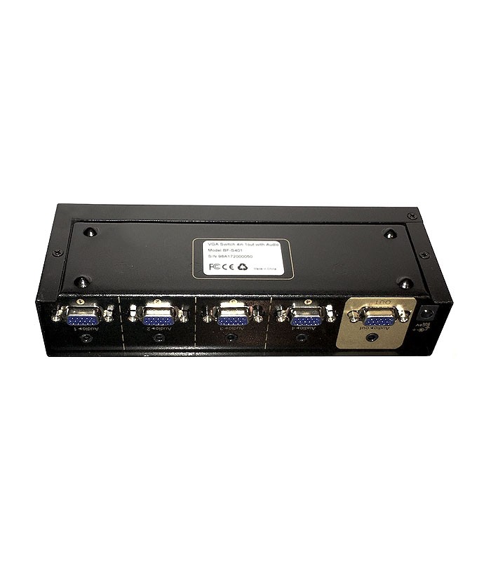 سوئیچ 4 پورت VGA با خروجی صدا بافو BF-S401