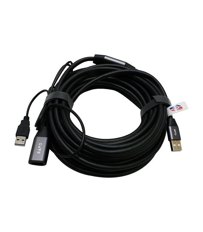 کابل افزایش طول (اکتیو) USB 2.0 همراه پورت تقویت کننده USB 2.0 بافو BF-3002