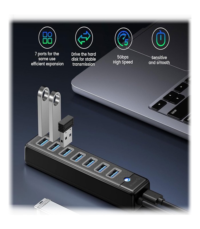 هاب 7 پورت USB 3.0 اوریکو PW7U-C3-015