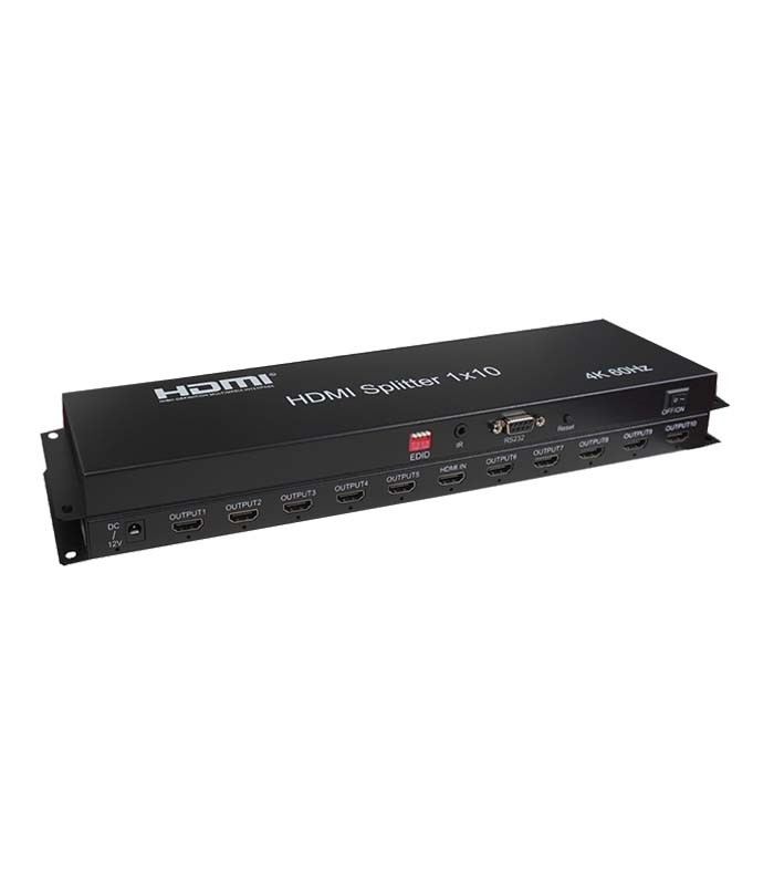 اسپلیتر 10 پورت HDMI با قابلیت EDID کی نت K-SPHD2010