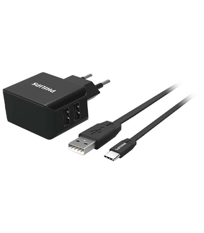 شارژر دیواری فیلیپس DLP2502C به همراه کابل شارژ