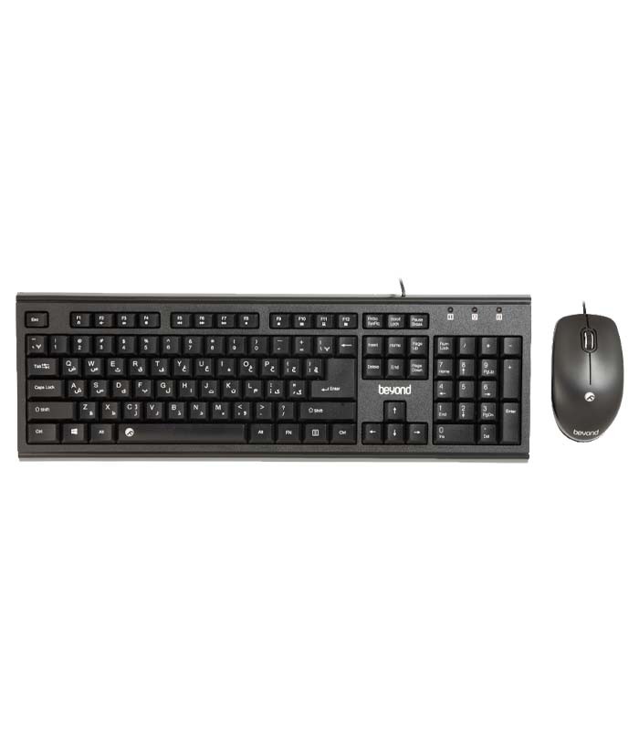 کیبورد و ماوس باسیم بیاند BMK-8310 با حروف فارسی