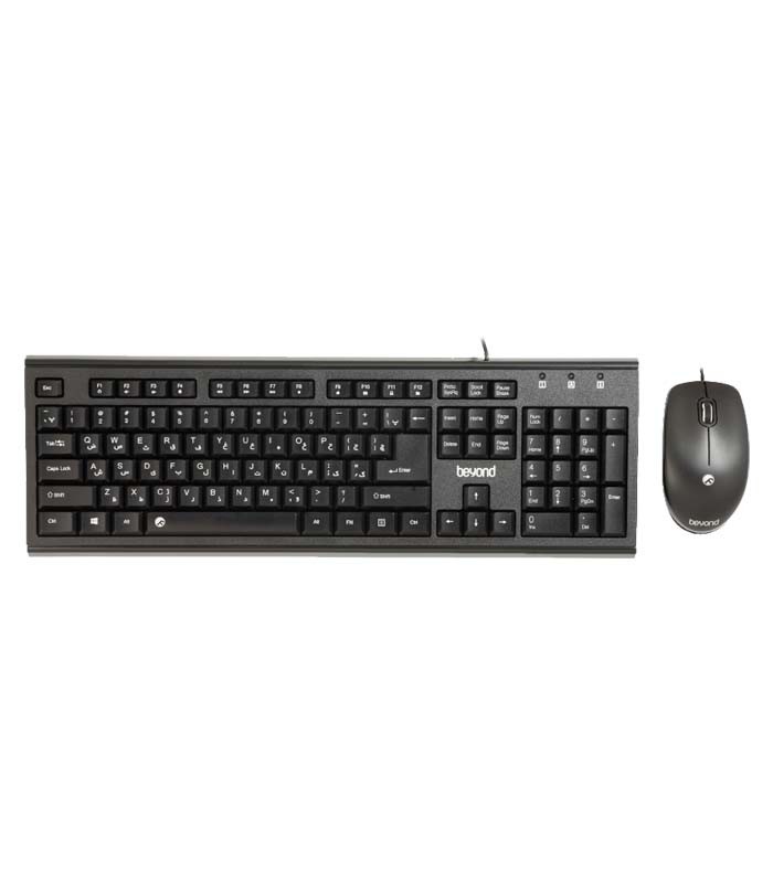 کیبورد و ماوس باسیم با اسکین بیاند BMK-8310 با حروف فارسی