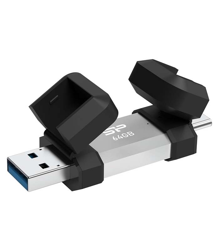 فلش مموری سیلیکون پاور USB 3.2 Gen 1 Type-C C51 ظرفیت 64 گیگابایت