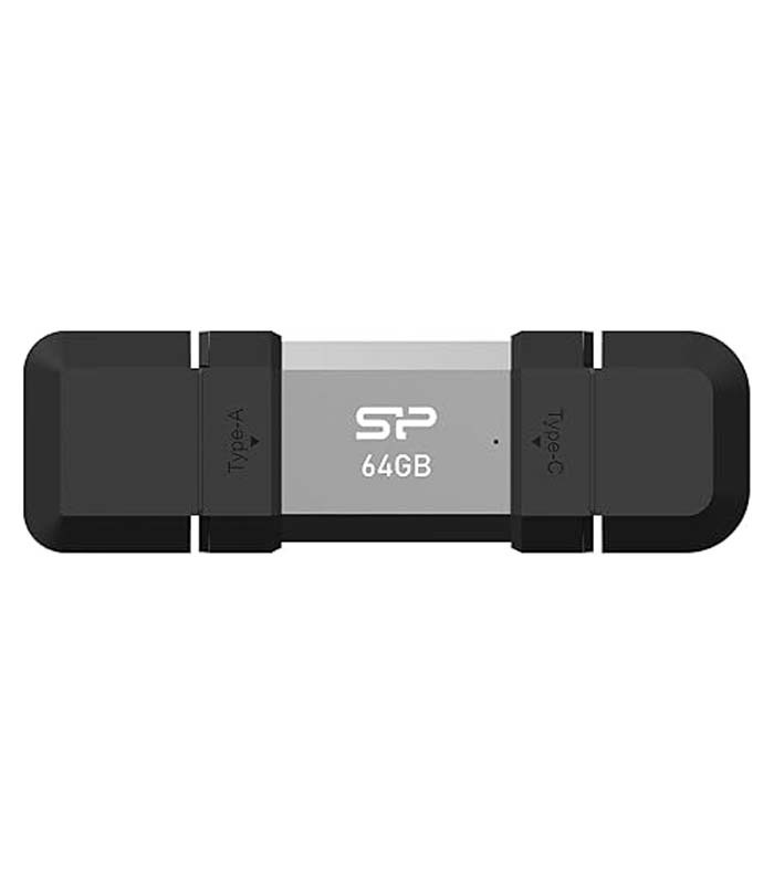 فلش مموری سیلیکون پاور USB 3.2 Gen 1 Type-C C51 ظرفیت 64 گیگابایت