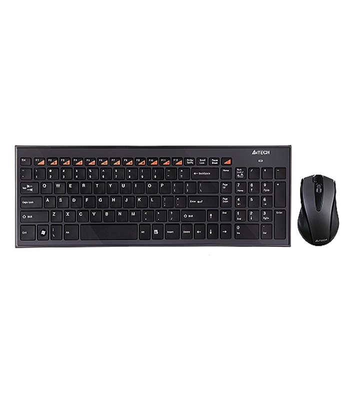 کیبورد و ماوس بی سیم ای فورتک 9500F با حروف فارسی