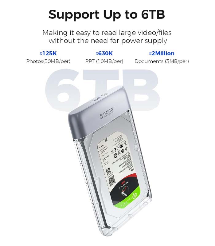 باکس هارد 2.5 اینچ USB-C اوریکو TX25C3