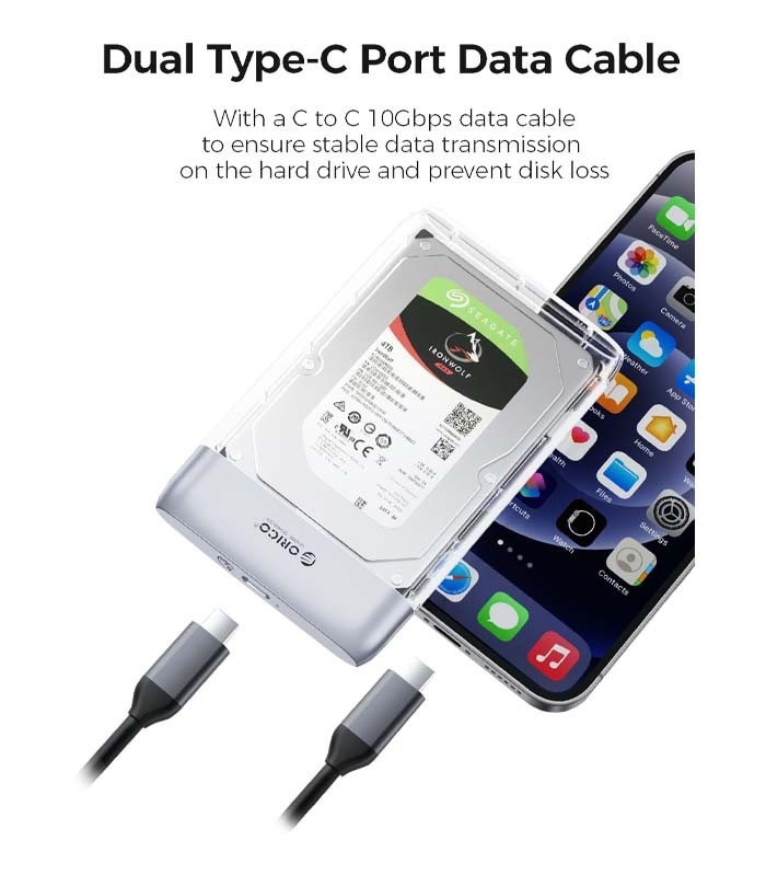 باکس هارد 2.5 اینچ USB-C اوریکو TX25C3