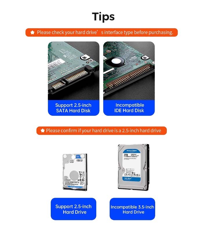باکس هارد 2.5 اینچ USB-C اوریکو TX25C3