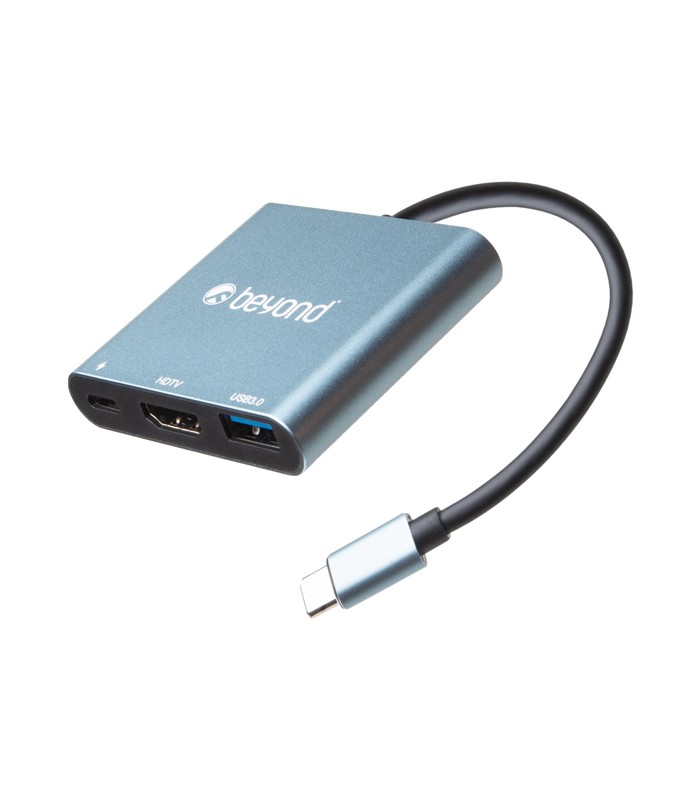 هاب 3 پورت Type C به 3.0 USB با پورت HDMI با قابلیت PD بیاند BA-412