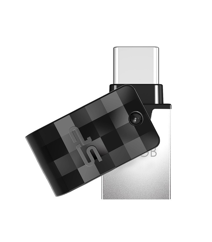 فلش مموری سیلیکون پاور USB 3.2 OTG Mobile C31 ظرفیت 64 گیگابایت
