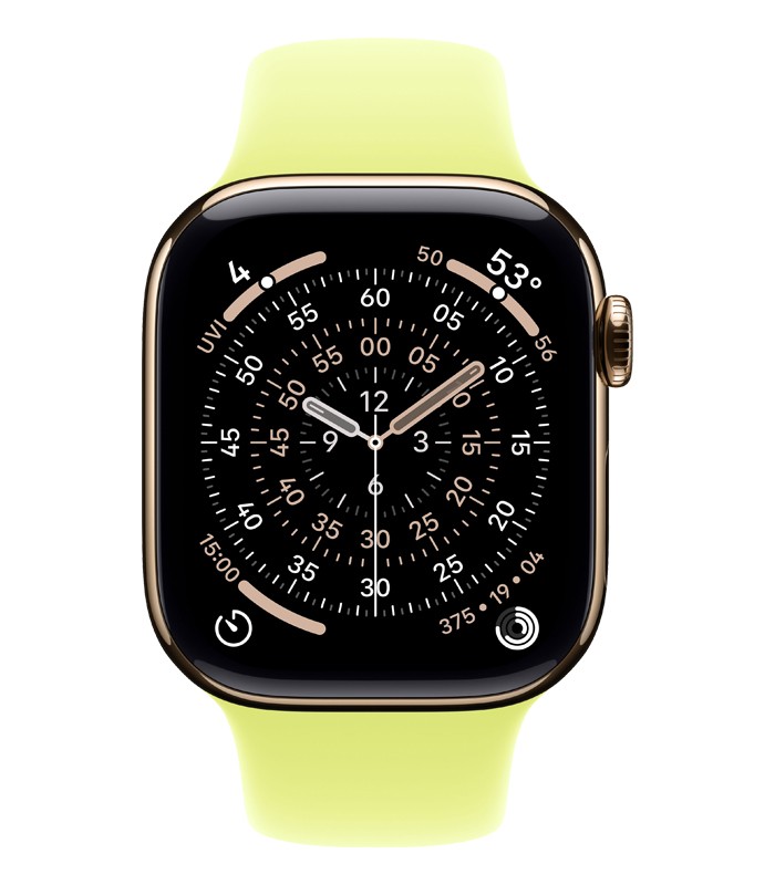 اپل واچ سری 11 تیتانیوم GPS سایز 42mm با بند اسپورت