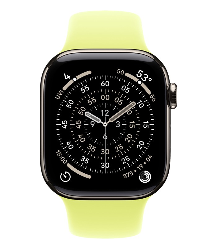اپل واچ سری 11 تیتانیوم GPS + Cellular سایز 46mm با بند اسپورت
