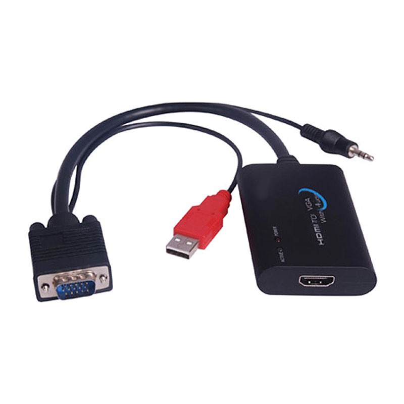 تبدیل HDMI به VGA با رزولوشن Full HD همراه صدا فرانت FN-H2VA