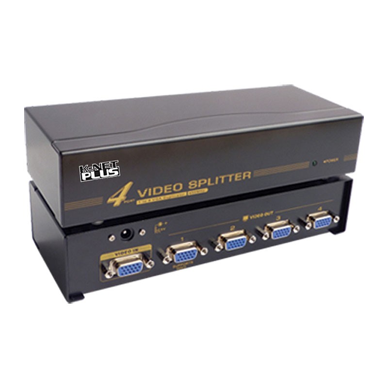 اسپلیتر 4 پورت VGA همراه آداپتور کی نت پلاس KPS654